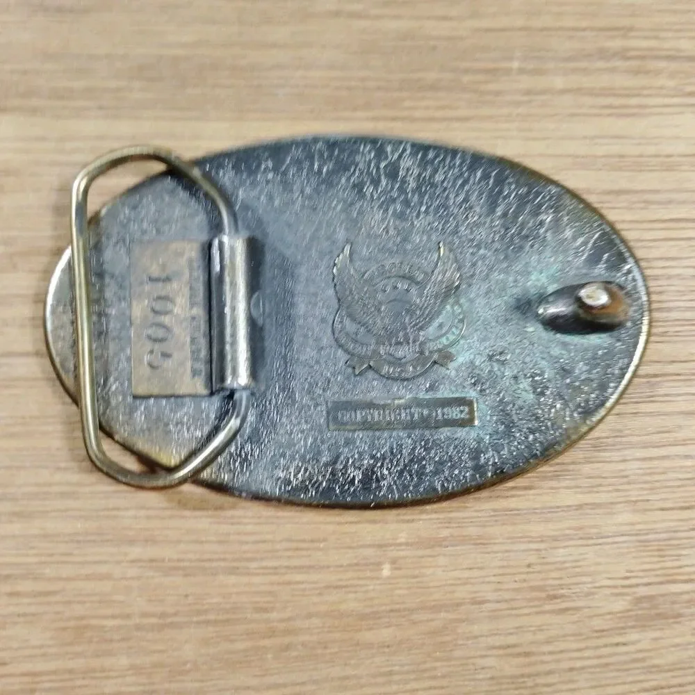 Vintage Belt Buckle GRANDPA 1982 Great American #1005 Family